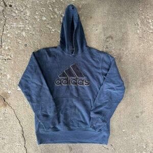 Navy Adidas Men's Hoodie Size S